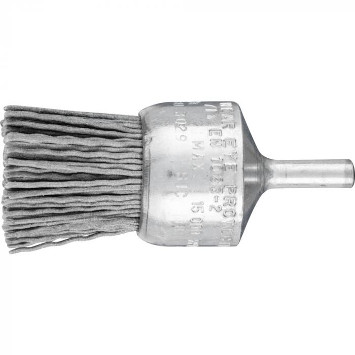 PFERD brush brush PBU with shaft - plastic trim silicon carbide (SiC) - untangled - outer-ø 10 to 30 mm - trim material-ø 0.90 mm - pack of 10 - price per pack