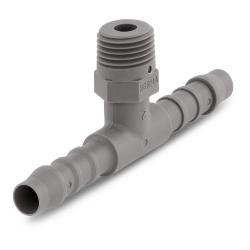 T-screw-in socket SV TES - plastic - 4 to 10 mm - M08x1 to M14x1.5 or 1/8" to 1/4" - PU 100 pieces - Price per piece