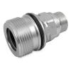 Screw coupling series SK-VSV - socket - steel chrome-plated - DN 12 to 25 - external thread - PN up to 400