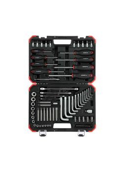 GEDORE red screwdriver set - TX 1/4 inch and 1/2 inch - 75-piece