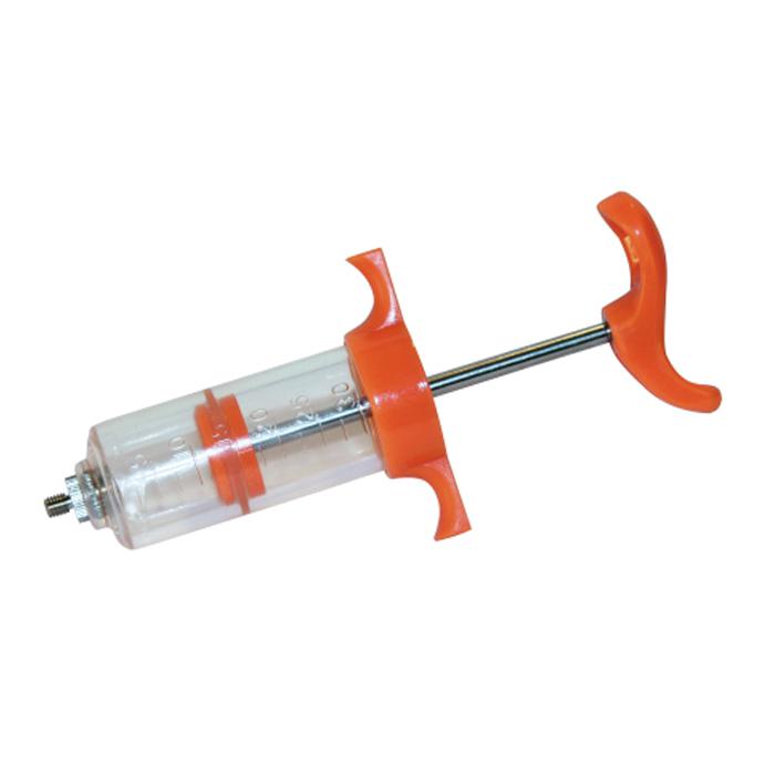 Dosing syringe - Nylon - threaded connection with plastic handle - 10 to 50 ml