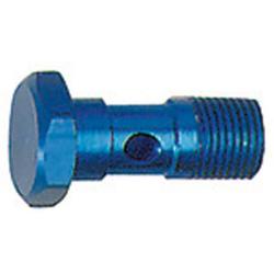 Banjo bolt - aluminum - G 1/8 to G 1/4 - max. 10 bar - blue - Price per piece