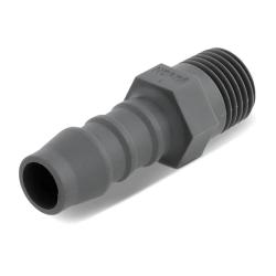 NORMAPLAST® SV - Lige indskruningsfatning GES - Stikforbindelse 4 til 14 mm - Gevind 1/8" NPT til 1/2" NPT - Pakke med 100 - Pris pr.