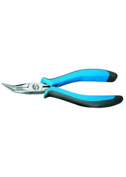 Electronic flat nose pliers - 165 mm - 45 ° angled - extra long jaws - ESD