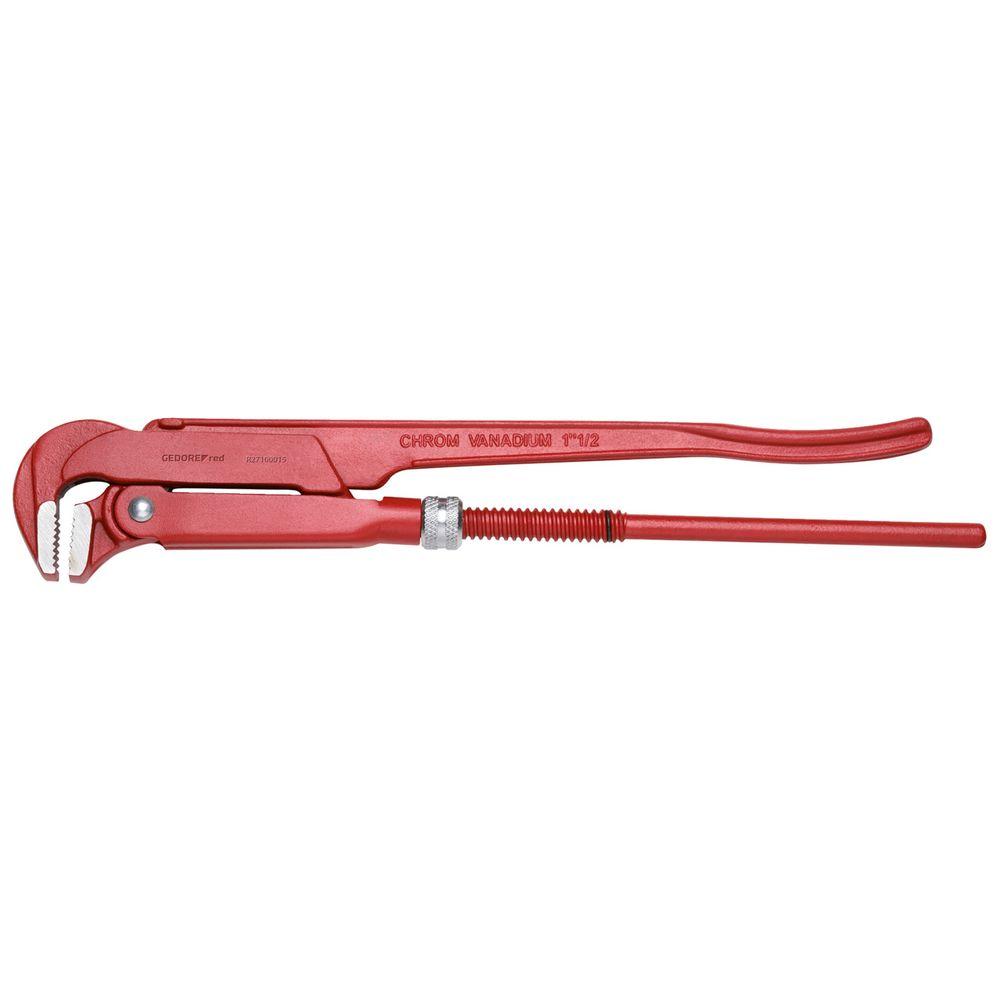 Gedore red pipe wrench - SV model, jaw position 90° - various clamping widths Clamping widths - price per piece
