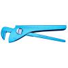 Flash pipe wrench - with thread roll - self-locking grip jaws