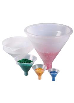 Powder funnel - PP or PE - outside Ø 80 mm to 360 mm - different designs