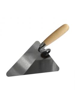Berlin trowel - steel sheet - for the application of plaster - a round wooden handle - length 220 mm