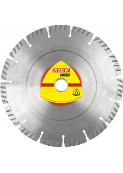 Diamond cutting disc DT 350 BT - diameter 115 to 350 mm - segment width 2.4 to 2.6 mm - segment height 10 mm - bore 22.23 mm