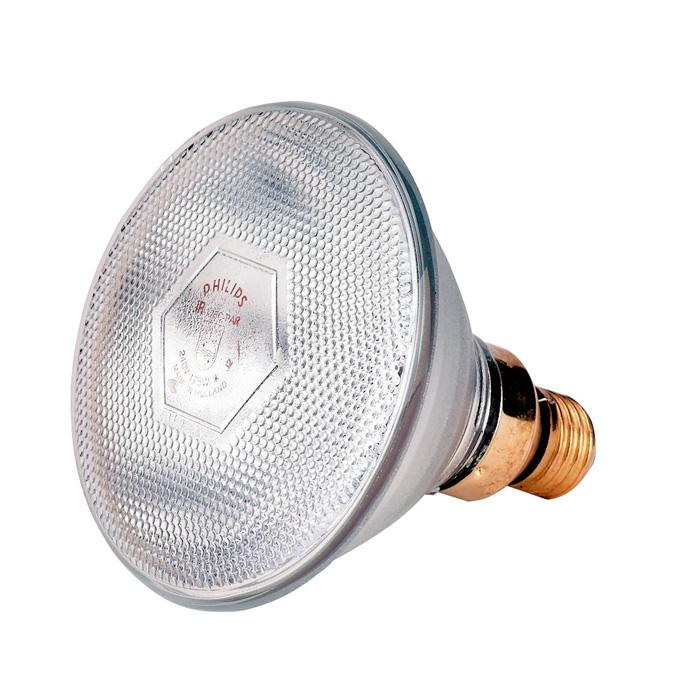 Infrarød energisparelampe - Philips - presset glass - 100 til 175 W