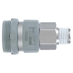 Quick coupling with socket - with external thread - external thread M5 to R 3/4" - size M5 to 1/2 - pack of 5 - price per piece