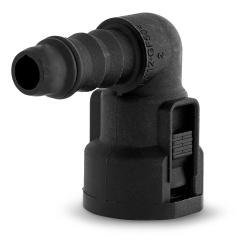 NORMAQUICK® S-kontakt - 90° vinkel - PA12–GF50 - NW 1/4" til 5/8" - pakke med 100 - pris per stk.