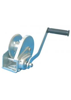 Hand winch - with brakes - For up to 600 kg and wire up to 20 m