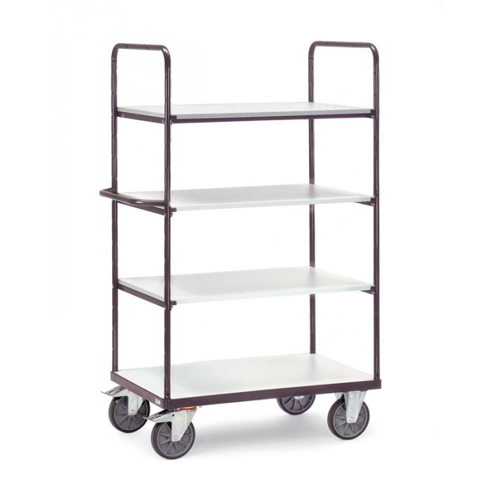 ESD Shelf trolley - 4 shelves - Height 1800 mm