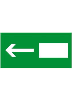 Emergency exit sign "Emergency exit" page length 10-40 cm