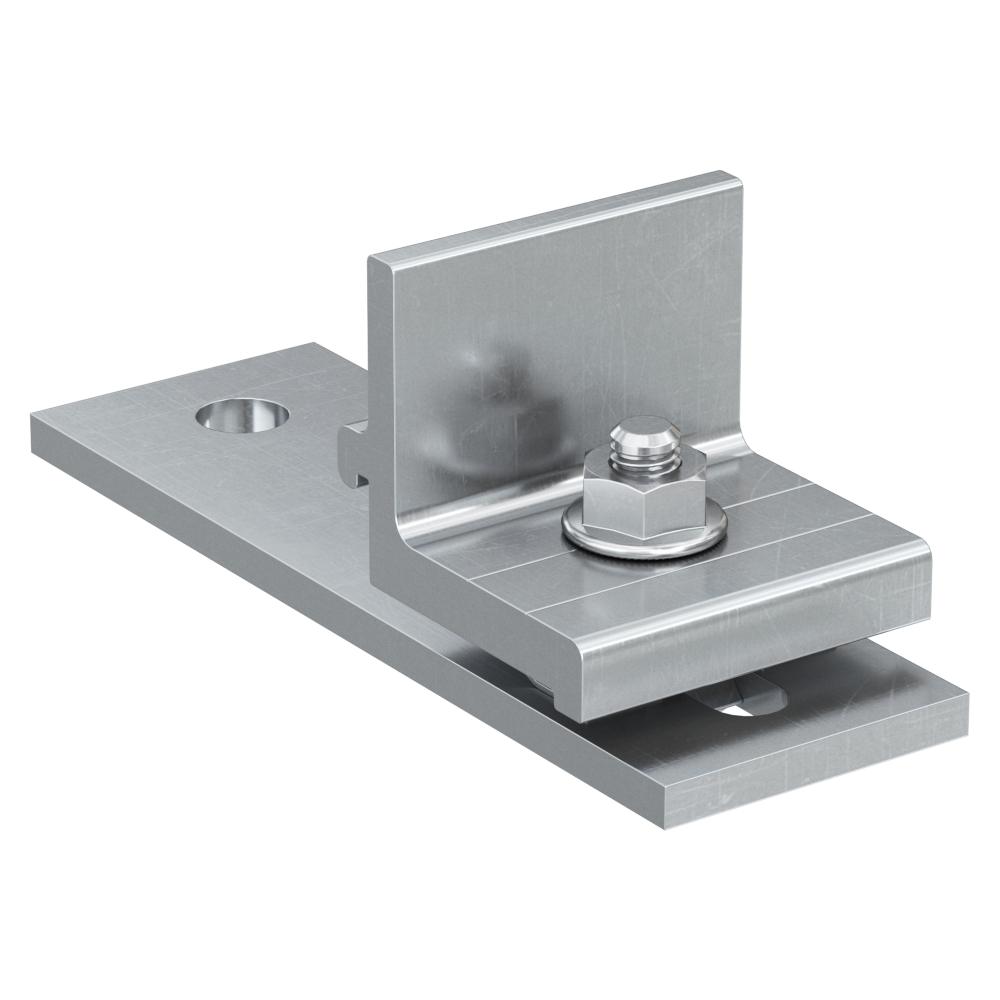 Flat connection holder SSP Speed A2 - stainless steel A2 - 125 x 40 x 5 mm - hole Ø 11 or 13 mm - PU 10 pieces - price per PU