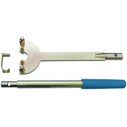 Gedore counter spanner - for belt pulleys and timing belt wheels - suitable for VW-Audi - 3-piece