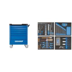 Gedore tool trolley - workster smartline - with 147-piece assortment