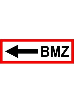 Brandsikring - "BMZ + retningspil venstre" - 5x15/10x30 eller 20x60 cm