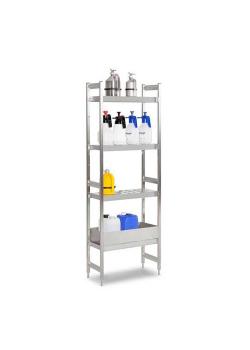 Hazardous materials shelf GRE 6030 - for flammable materials - stainless steel - different versions