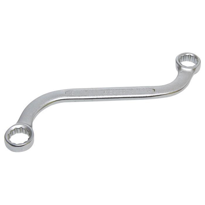 Double ring wrench - S-shape - sizes 10 x 11 to 18 x 19 mm