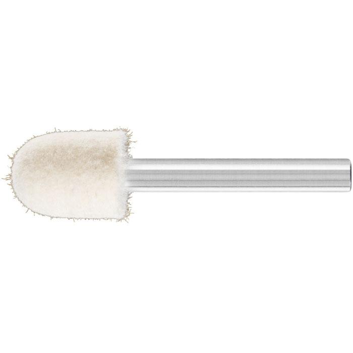 Penna per lucidare - CAVALLO - albero Ø 6 mm - forma cilindrica - feltro - confezione da 10 pezzi - prezzo per confezione
