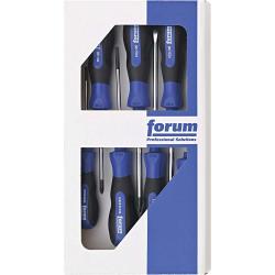 FORUM - Screwdriver set - 7-piece - slotted/PH and PZ - Price per set