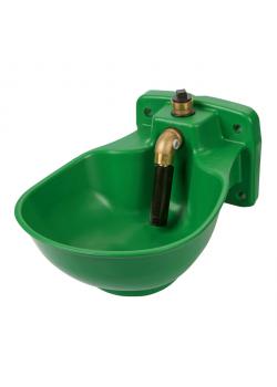 Heatable plastic drinking bowl with pipe valve HP20 - different versions