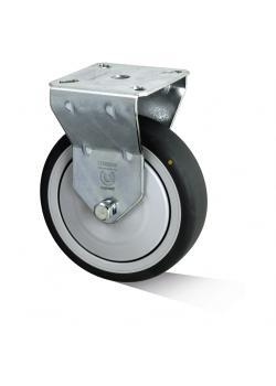 Apparathjul - PP - kullager - hjulbana gummi - till 60 kg