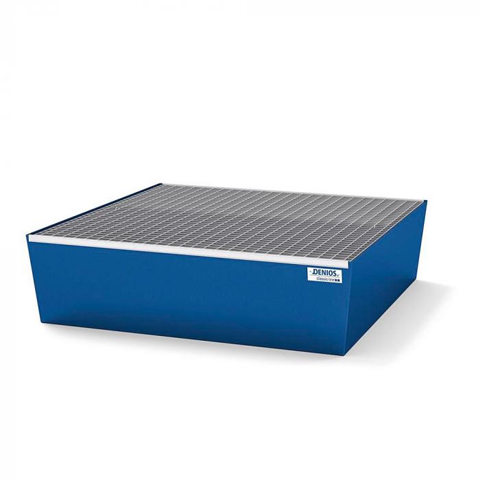 Collection tray classic-line - painted steel - grating - for 4 barrels