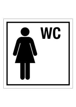 Türkennzeichnung "Damen WC" - 50 mm bis 400 mm