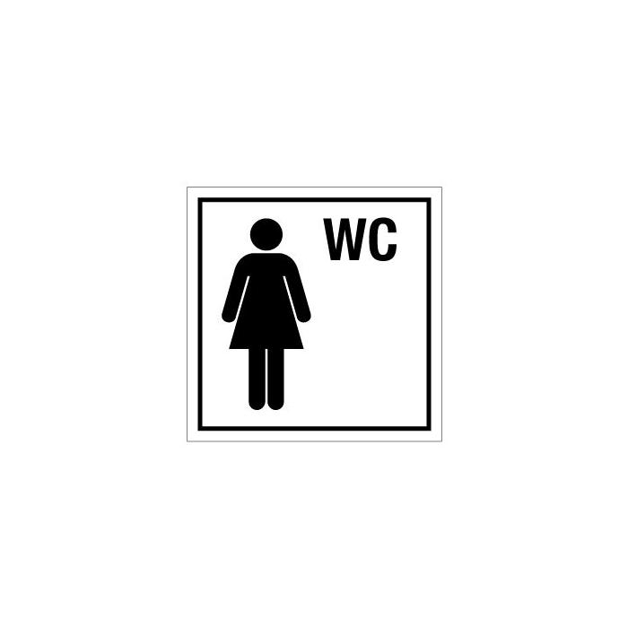 Türkennzeichnung "Damen WC" - 50 mm bis 400 mm