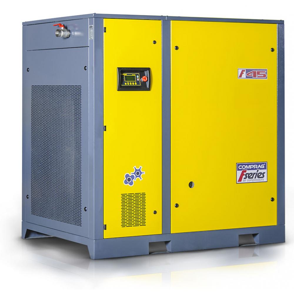 Compressore a vite serie F - da 45 a 55 kW - da 8 a 13 bar - portata fino a 9,0 m³/min - 400 V/3 Ph/50 Hz - senza caldaia ed essiccatore a freddo