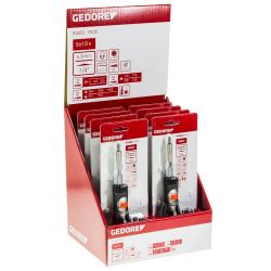 Gedore red ratchet screwdriver bit telescope - 8-piece display - Price per display