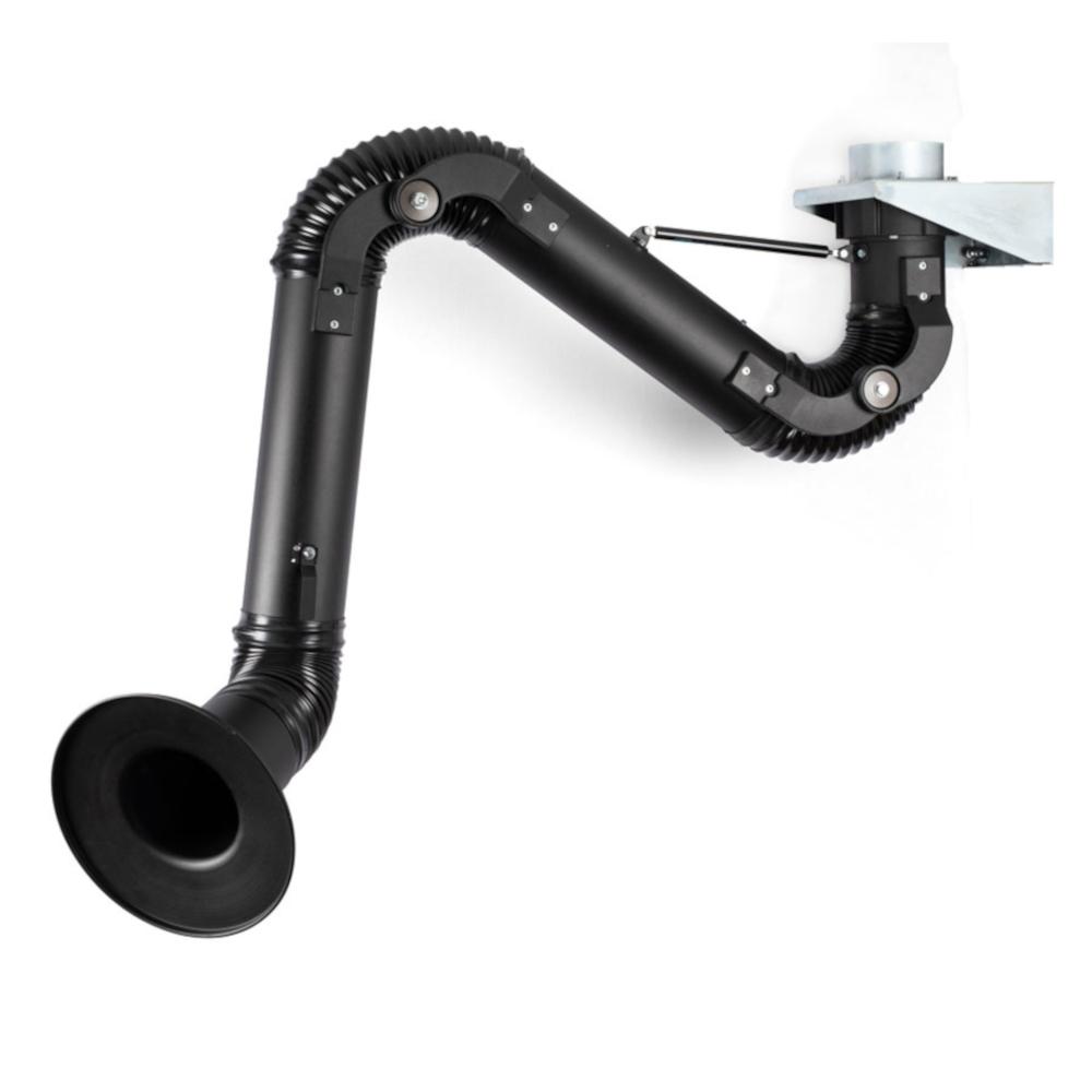 Absaugarm EK - Länge 2 bis 4 m - 1000 bis 1200 m³/h - Ø 160 mm - 360° drehbare Aluhaube