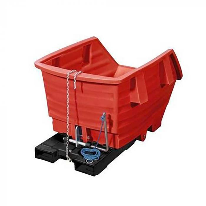 Tipping container made of polyethylene (PE) - with fork pockets - 1000 liter volume - different colors