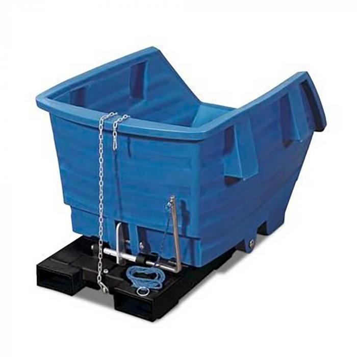 Tipping container made of polyethylene (PE) - with fork pockets - 1000 liter volume - different colors