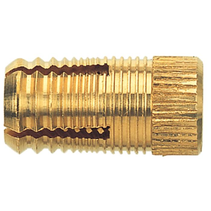 Tassello in ottone PA 4 - filettatura M6-M10 - lunghezza tassello 7,5-25 mm - PU da 25 a 200 pezzi - prezzo unitario