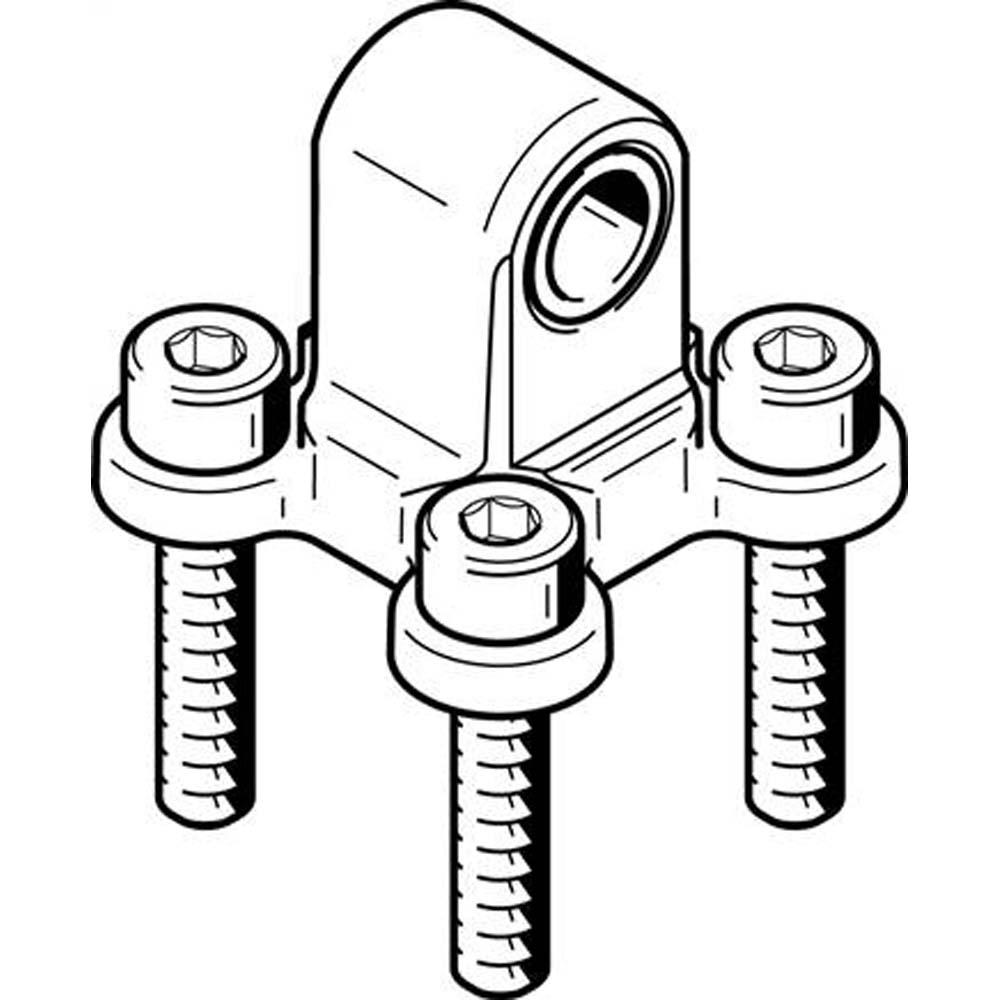 FESTO - SNCL - Schwenkflansch - Aluminium-Druckguss - ISO 15552 - mit Kunststoff-Lager - für Zylinder-Ø 12 bis 125 mm - Preis per Stück