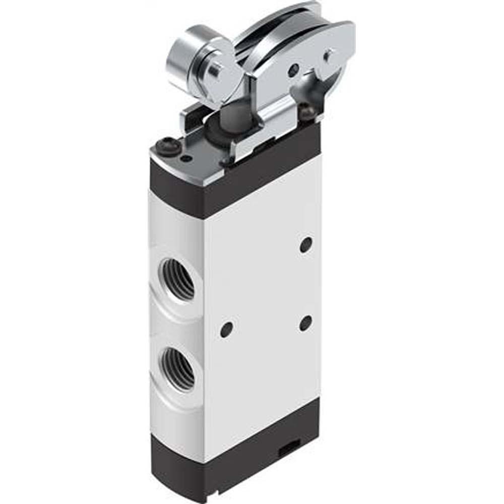 FESTO - VMEF-R-M52 - Roller lever valve - 5/2-way valve - Aluminum housing - PN 10 bar - Connection G 1/8" or G 1/4"