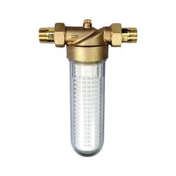 Bavaria finfilter - for drikkevann - DVGW testet - R 3/4" til R 1 1/4" - 90 µm - PE maks 16 bar - vanntemperatur maks. 30 °C