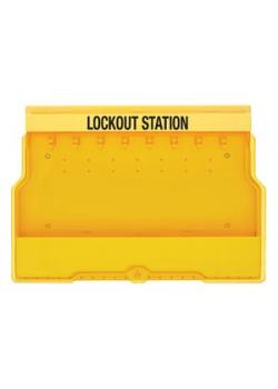 Locking station specifically for valve interlocks