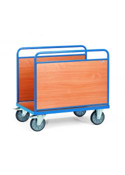 Vagn - med 2 sidoväggar av trä - 600 kg
