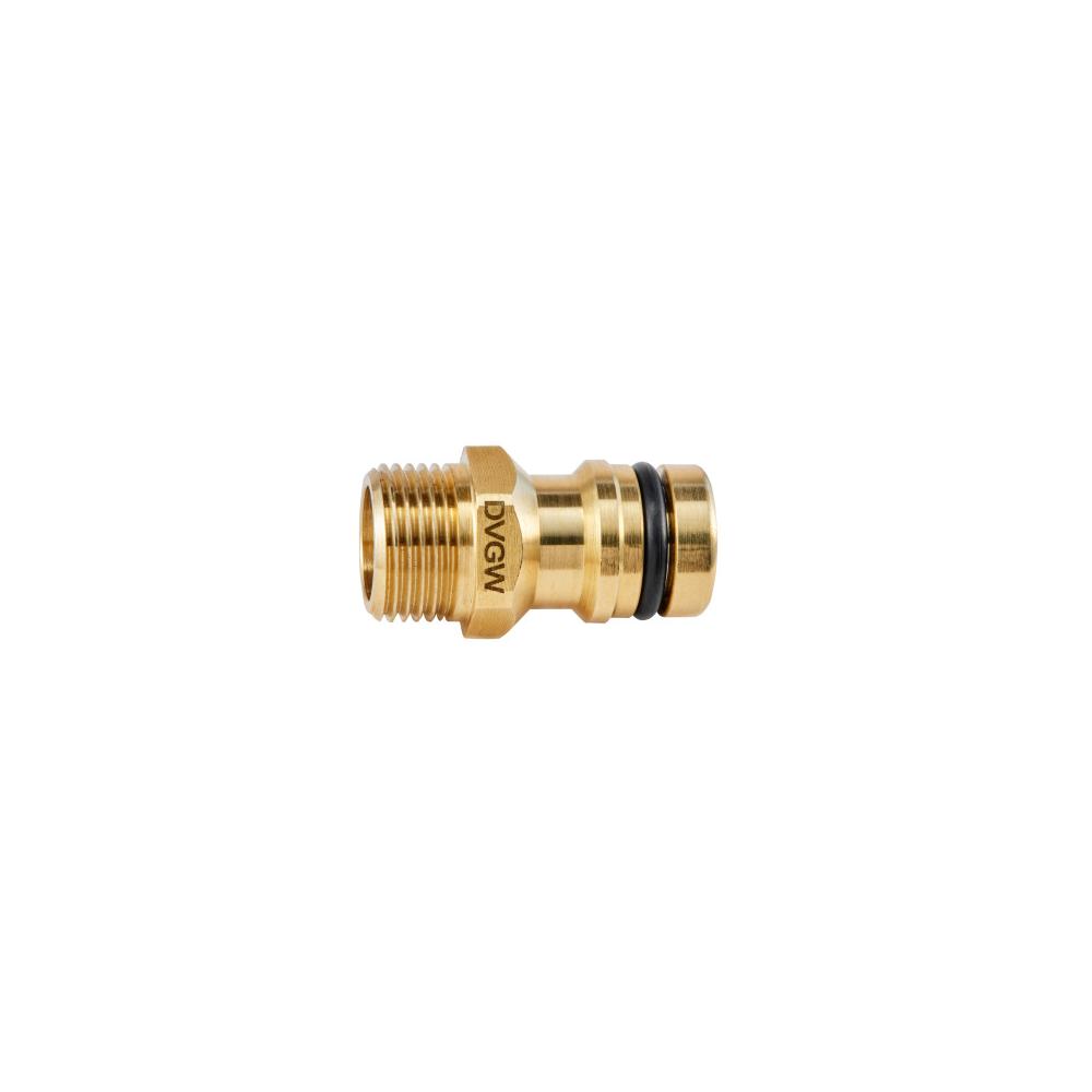 GEKA® plus - appliance plug - drinking water - brass - external thread G3/8 to G3/4 - PU 1 piece - price per piece
