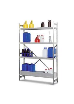 Hazardous materials shelf GRE 1230 - for flammable materials - stainless steel - different versions