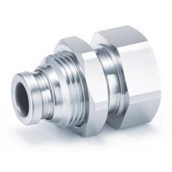 Skottkobling KQB2E - Messing/Rustfritt stål - Slange ytre diameter 3,2 til 16 mm - AG R 1/8" til 1/2" - Pris per stykk
