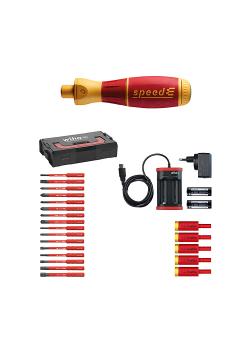 E-Schraubendreher Set 3 speedE® - 25-teilig - gemischt - in L-Boxx Mini - mit slimBits, easyTorque Adaptern, Batterien und Ladegerät EU