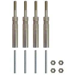 Gedore support bolt set - M6x65 mm - pin bolt length 129 mm - for diesel engines Renault, Nissan, Opel