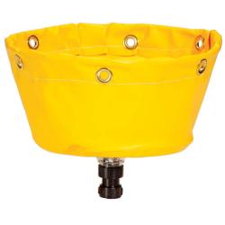 PIG® Leakage diverter with flat profile - PVC/PE - Yellow - for pipes - 29 x 23 cm - Price per piece