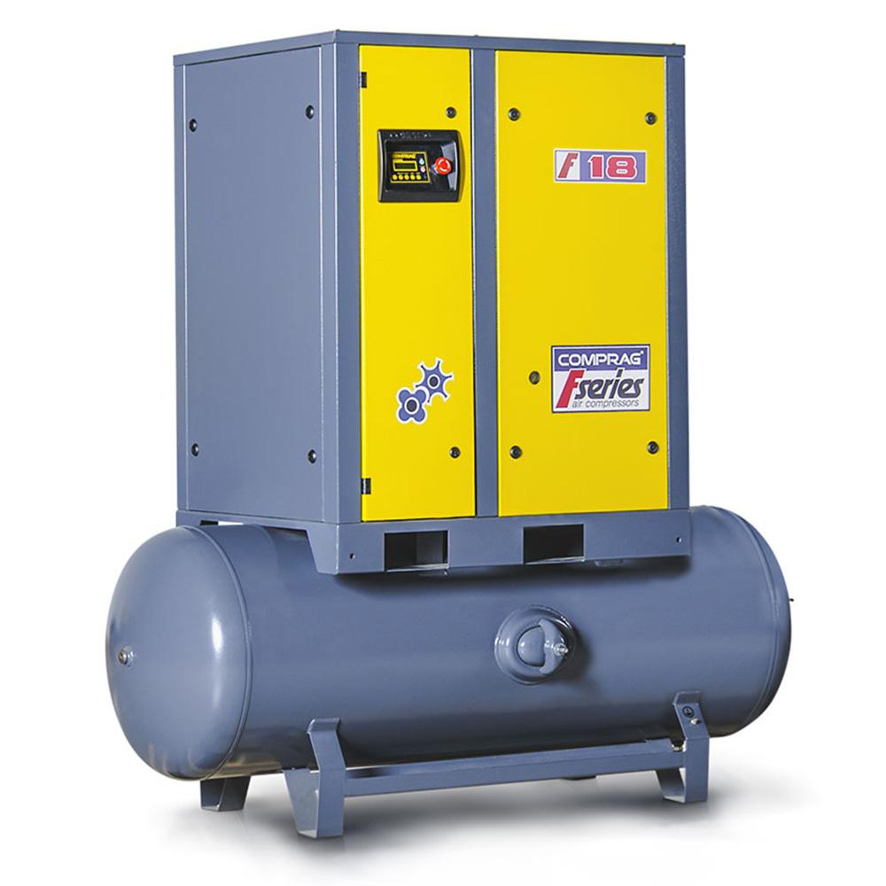 Schraubenkompressor F-Serie - 18,5 bis 22 kW - 8 bis 10 bar - Volumenstrom bis 3,6 m³/min - auf Luftbehälter 500 l